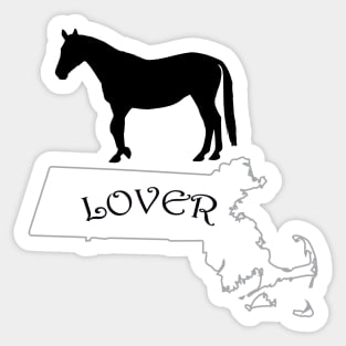 Massachusetts Horse Lover Gift Sticker